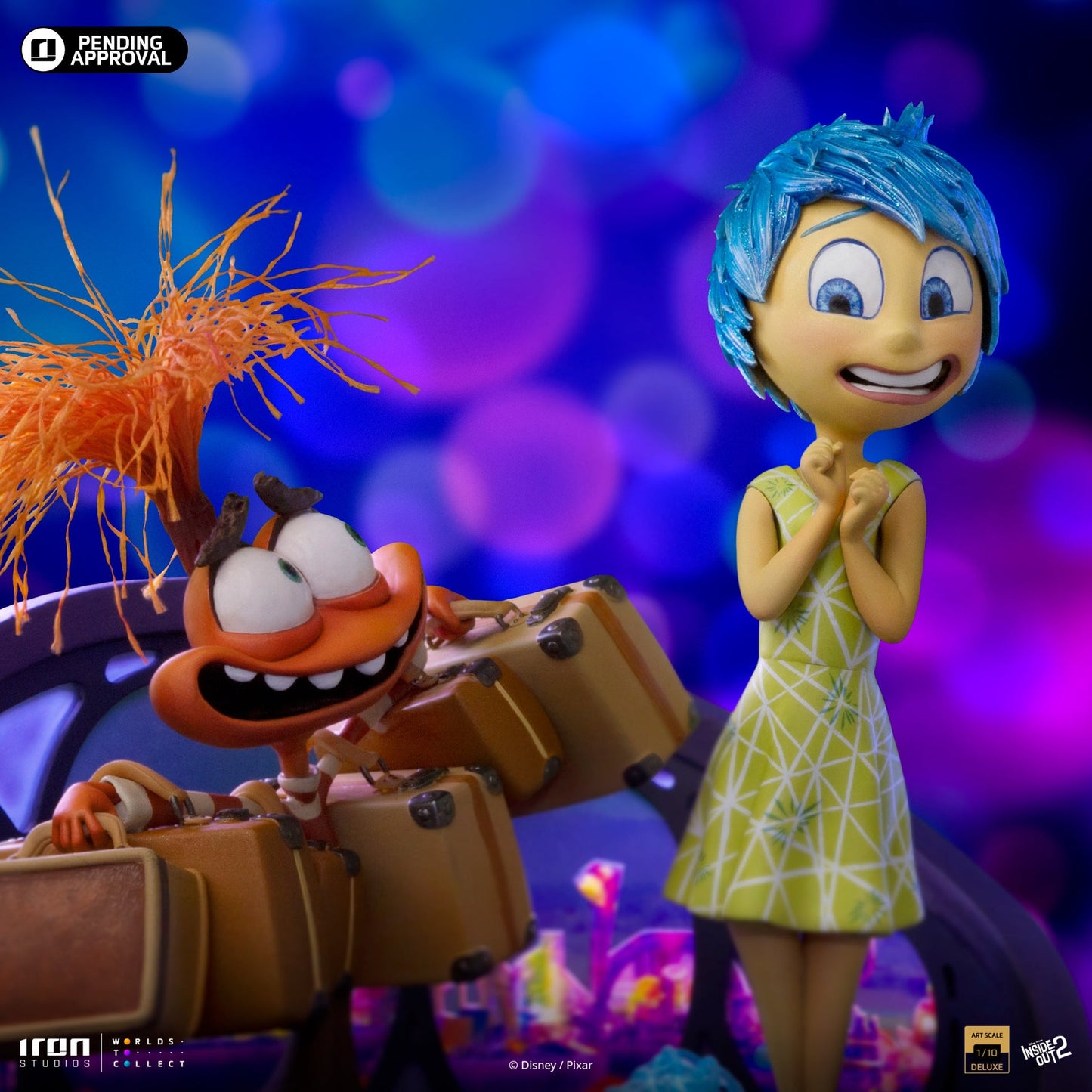Statue Joy and Anxiety Deluxe - Inside Out 2 - Art Scale 1/10 - The Lion King