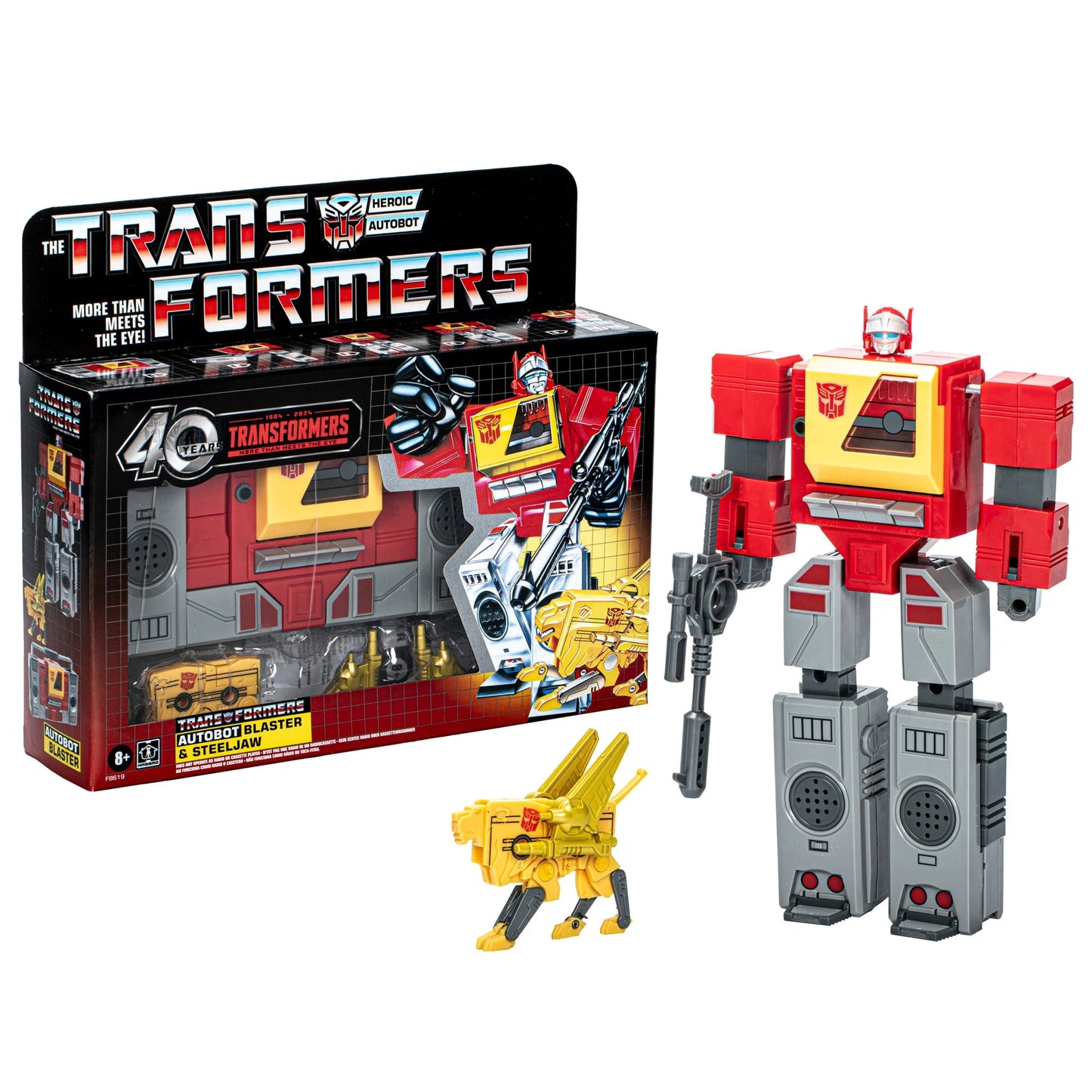 Autobot Blaster and Steeljaw - Retro Transformers 40th Birthday