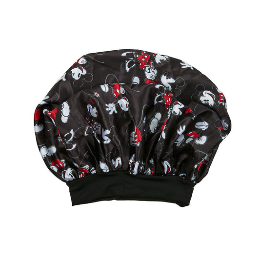 Bonnet de nuit en satin Disney Mickey & Minnie – noir