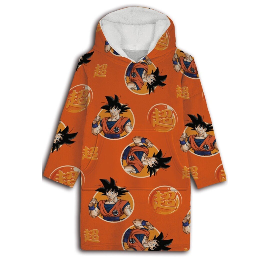 DRAGON BALL Z Goku Sweat Poncho Taille Adulte