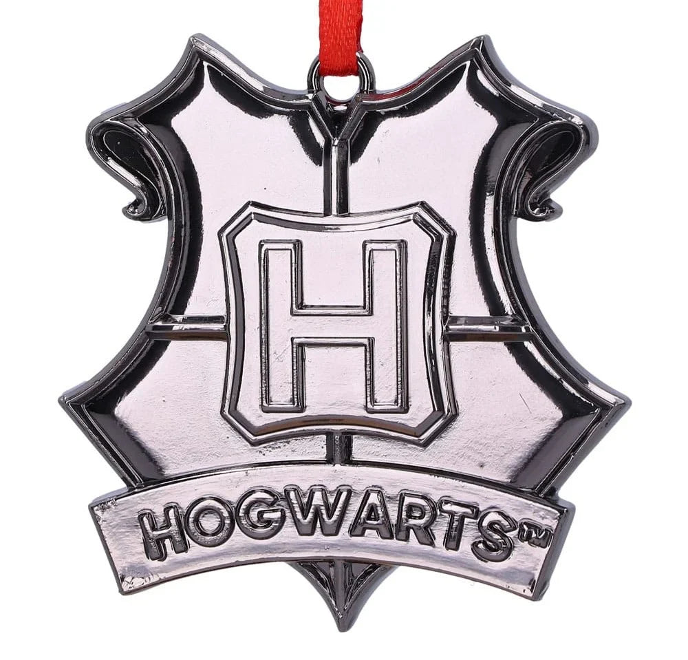 Harry Potter Christmas Decoration - Hogwarts Crest (Silver)