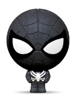MARVEL Symbiote Spider-Man Figurine Elastikorps 10cm