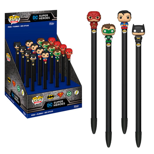 DC Comics POP! Homewares stylos à bille avec embouts Stylos à Bille Funko POP DC Comics Pop ! Pen Toppers