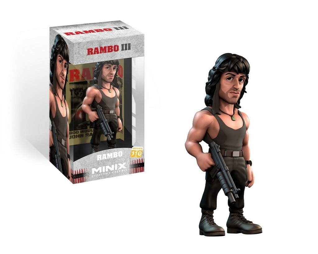 RAMBO 3 Rambo en T-Shirt Figurine Minix # 12cm