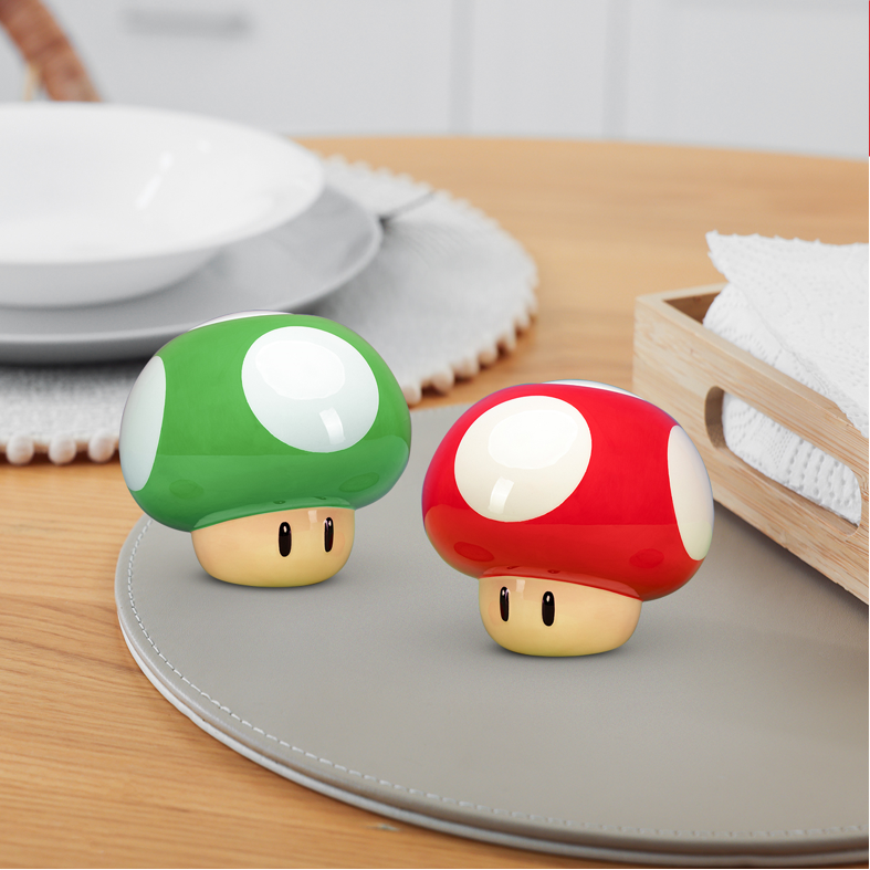 SUPER MARIO Champignons Set Salière et Poivrière