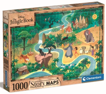 DISNEY Le Livre de la Jungle Puzzle Story Maps 1000P