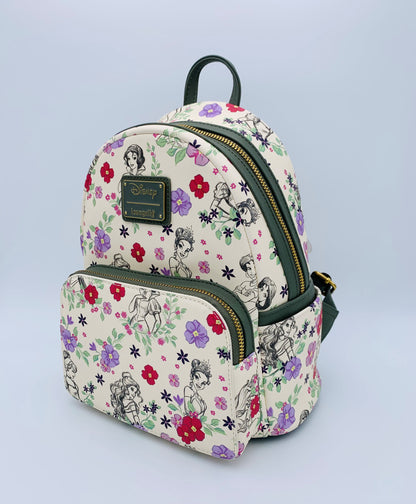 Small Sketch Floral Princess Backpack
