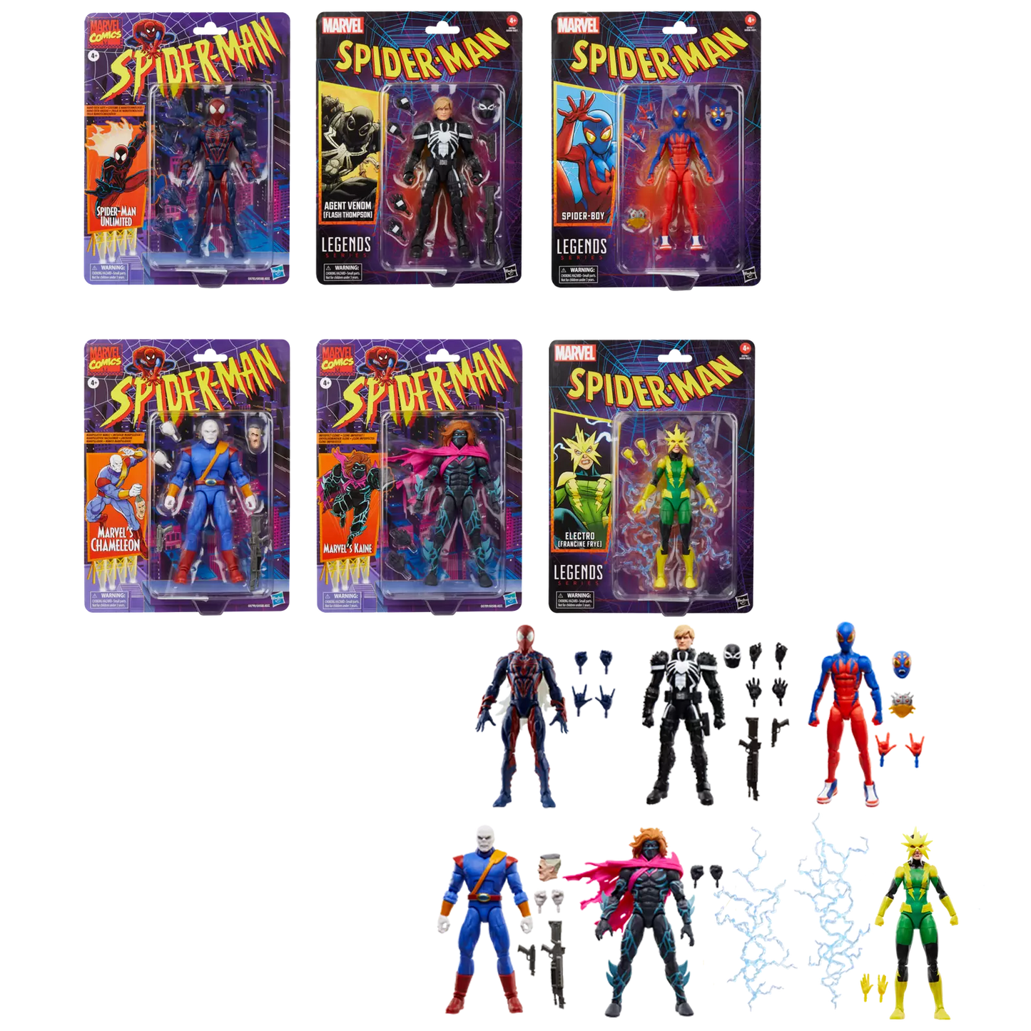 marvel legends series spider man unlimited hasbro