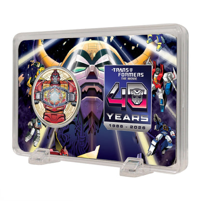 Transformers: The Movie – Limited Edition 40th Anniversary Misty Gold Plated Presentation Coin