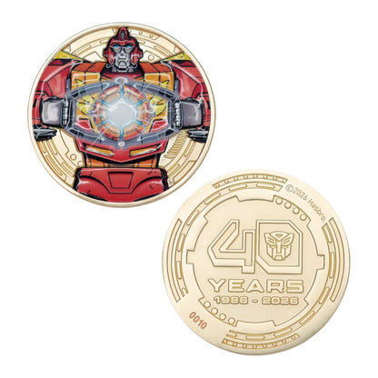 Transformers: The Movie – Limited Edition 40th Anniversary Misty Gold Plated Presentation Coin