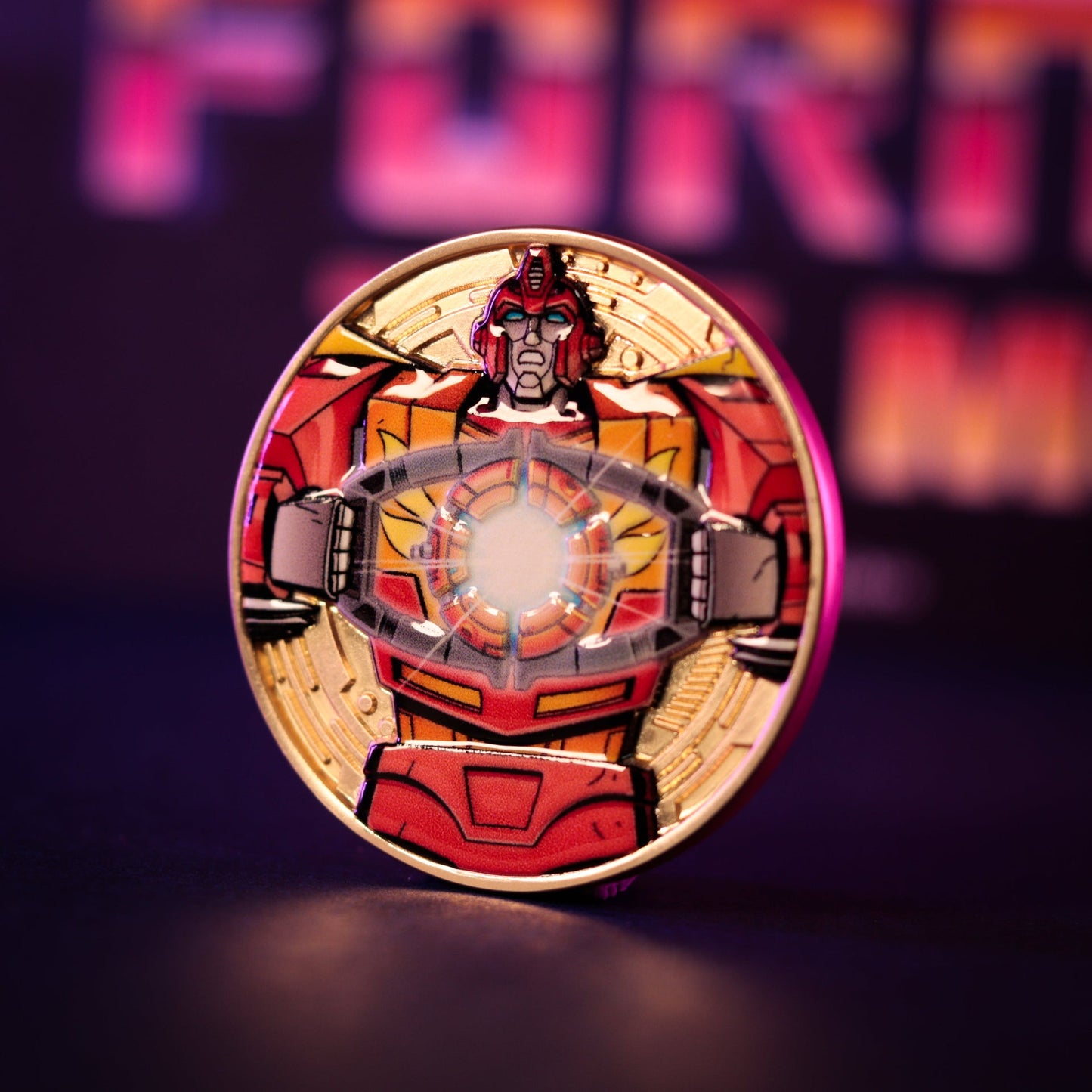 Transformers: The Movie – Limited Edition 40th Anniversary Misty Gold Plated Presentation Coin