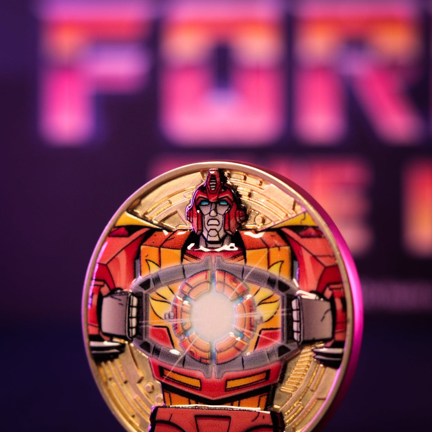 Transformers: The Movie – Limited Edition 40th Anniversary Misty Gold Plated Presentation Coin