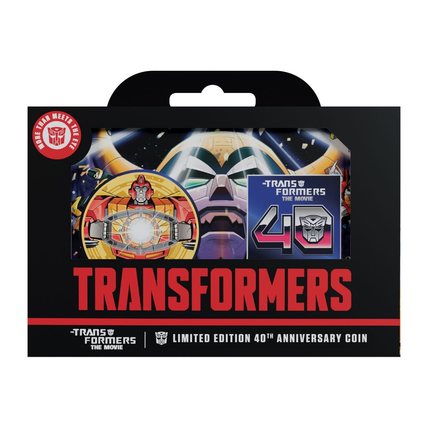 Transformers: The Movie – Limited Edition 40th Anniversary Misty Gold Plated Presentation Coin
