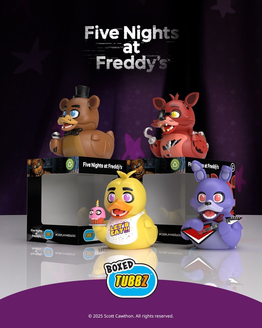 Coffret 4 Canards Five Nights at Freddy’s TUBBZ