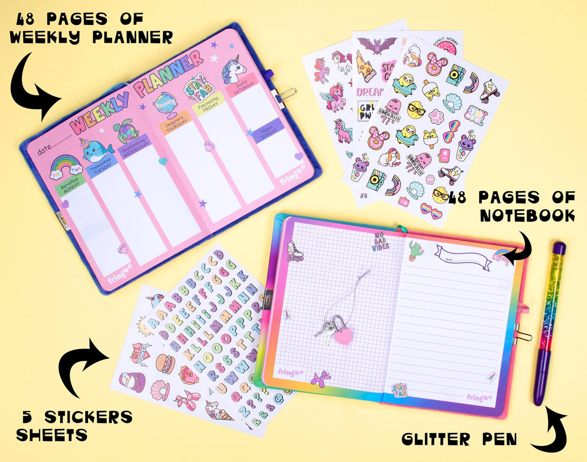 Carnet pailleté – licorne Mandala