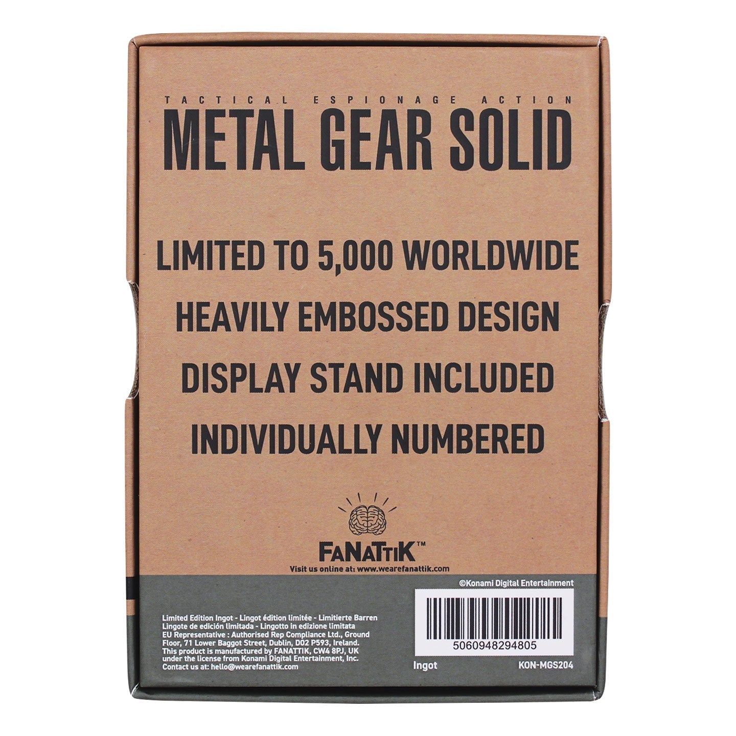Lingot collector Metal Gear Solid - 2 Solid Snake
