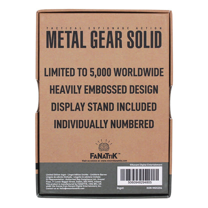 Lingot collector Metal Gear Solid - 2 Solid Snake