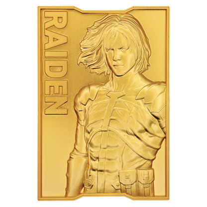 Lingot collector Metal Gear Solid - 2 24k Gold Plated Raiden