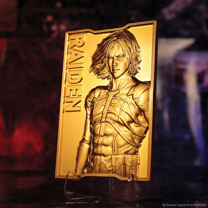 Lingot collector Metal Gear Solid - 2 24k Gold Plated Raiden