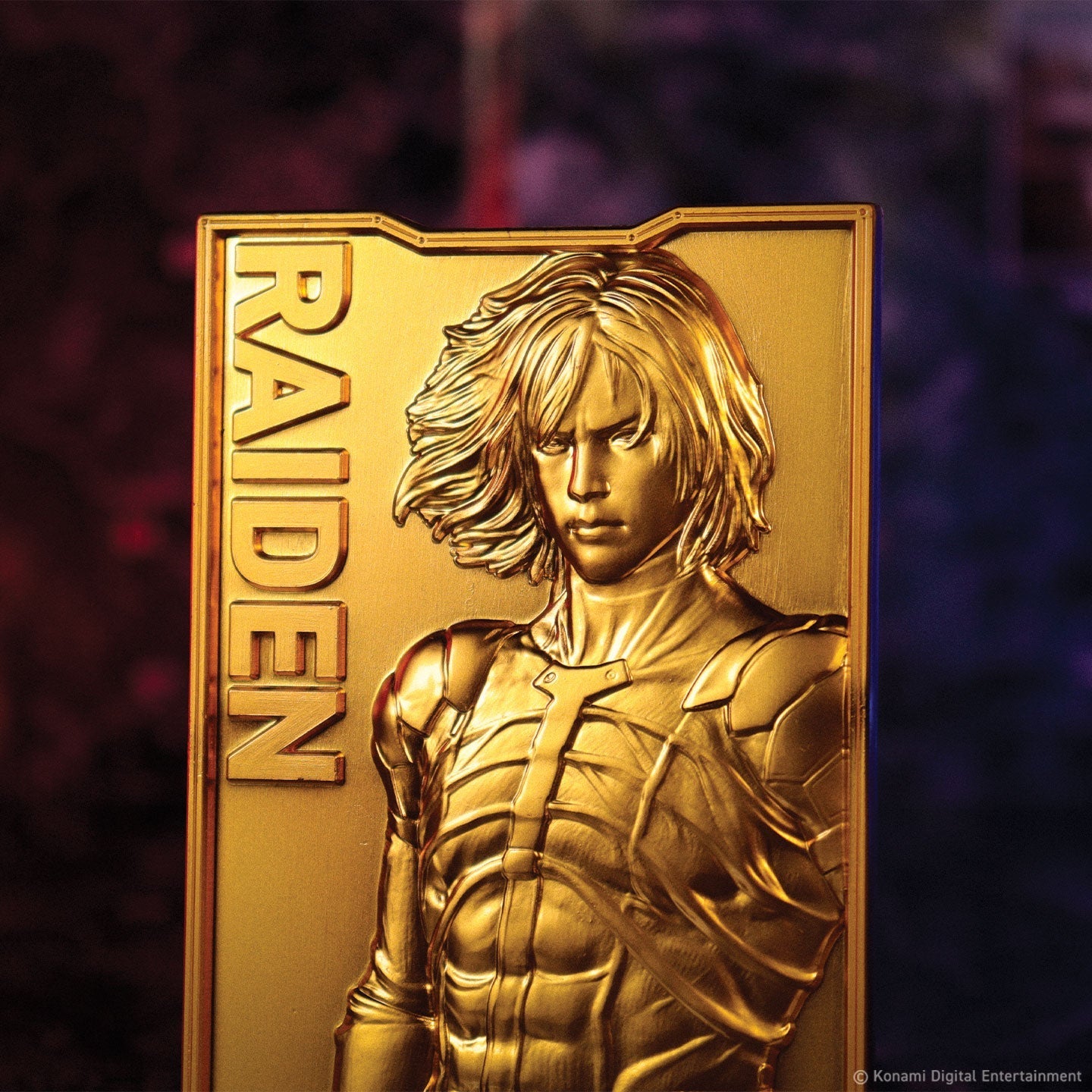 Lingot collector Metal Gear Solid - 2 24k Gold Plated Raiden