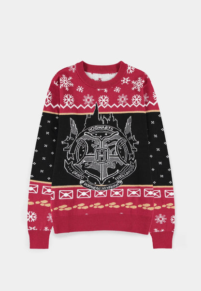 Harry Potter Weihnachtspullover – Hogwarts-Wappen