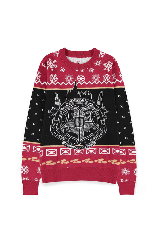Harry Potter Weihnachtspullover – Hogwarts-Wappen