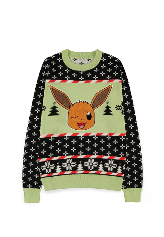 Pull de Noel Pokemon - Evoli – vue principale