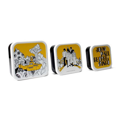 Lot de 3 boîtes à snack The Beatles - Yellow Submarine