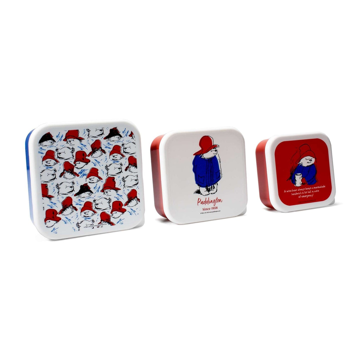 Lot de 3 boîtes à snack Paddington
