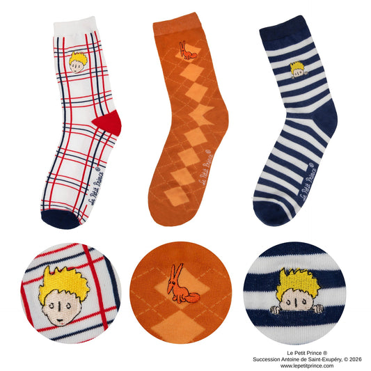 Set de 3 Paires de Chaussettes Le Petit Prince