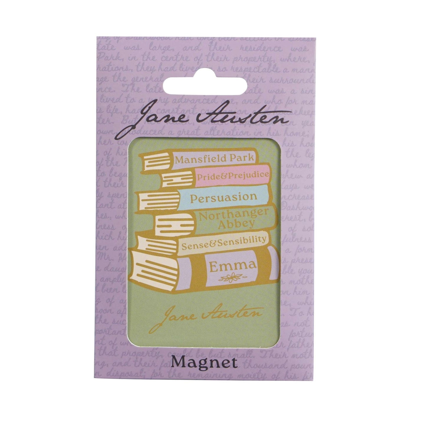 Aimant Jane Austen - Métal Livres