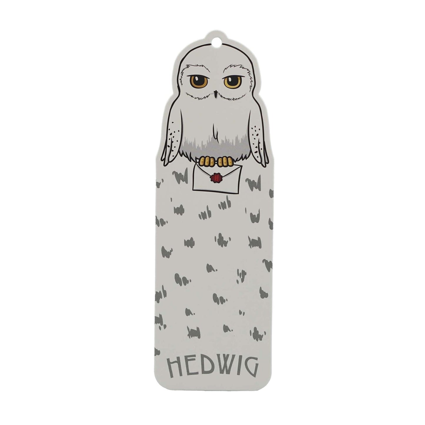 Marque-page avec breloque et pompon Harry Potter - Hedwige
