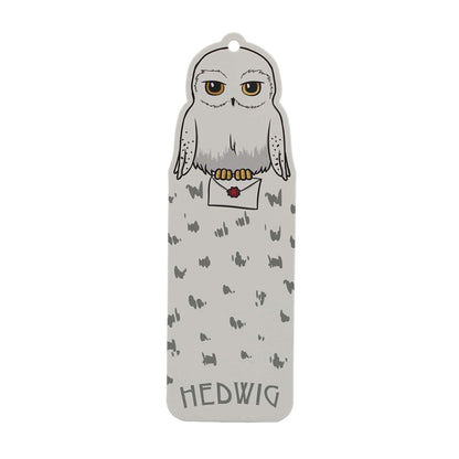 Marque-page avec breloque et pompon Harry Potter - Hedwige