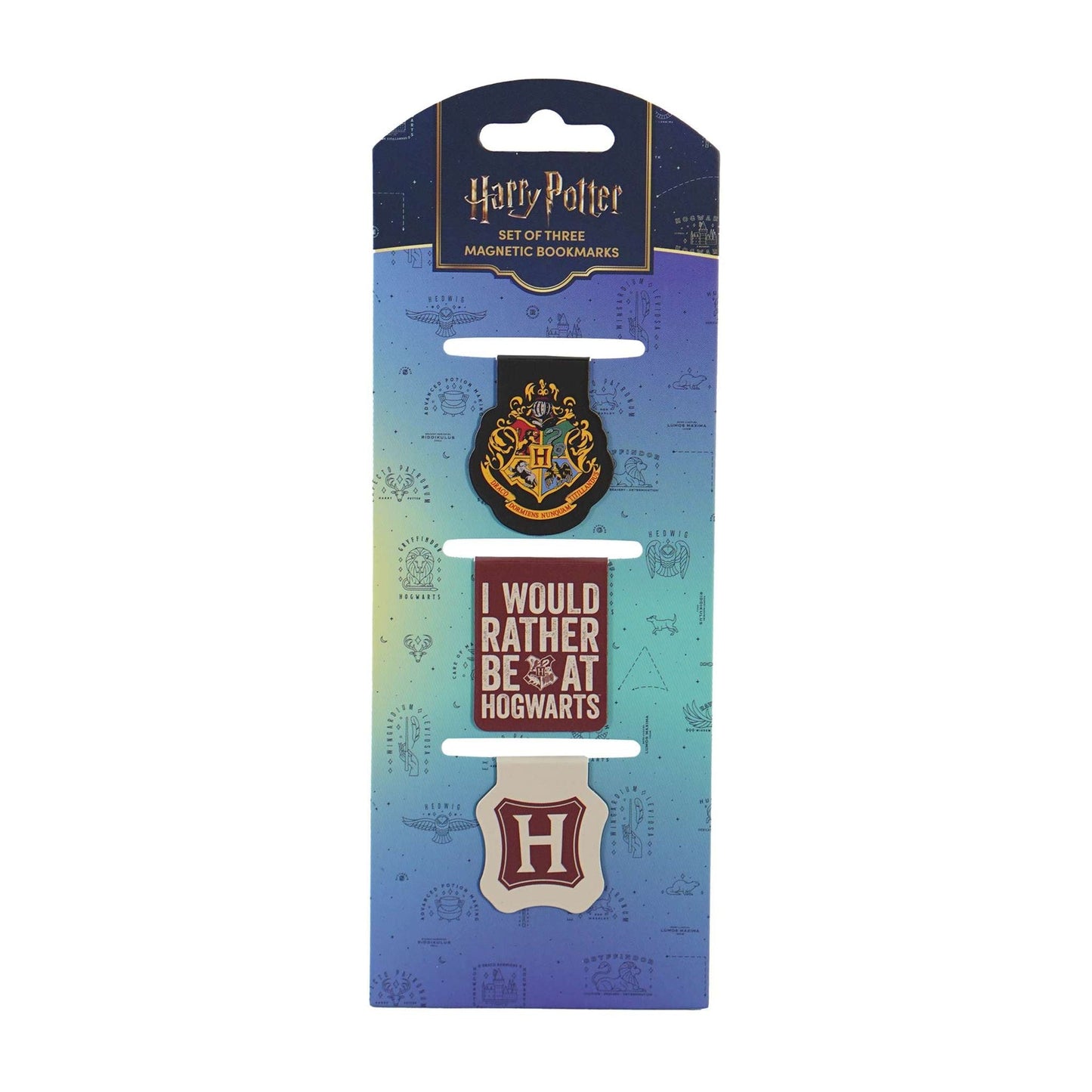 Lot de marque-pages magnétiques Harry Potter - Poudlard Houses