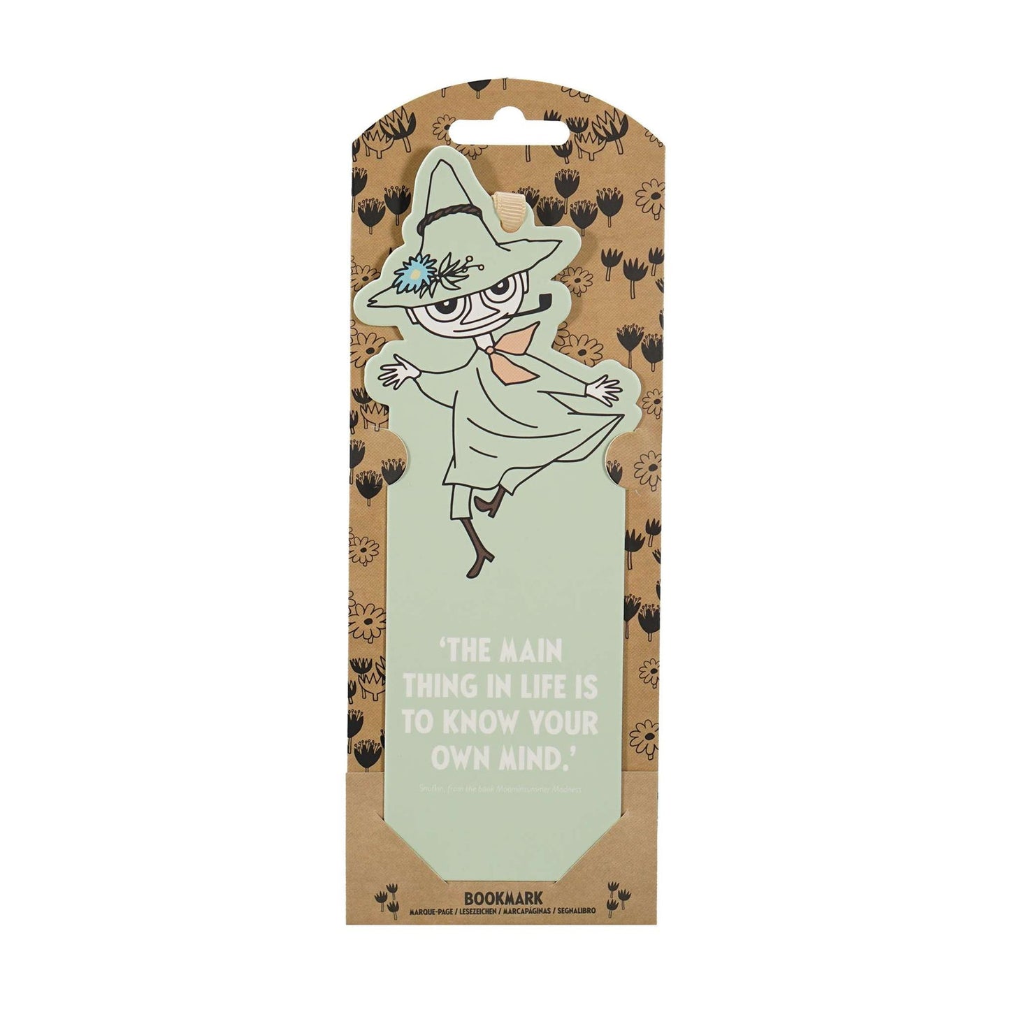 Moomin Lesezeichen aus geschnittenem Papier - Snufkin
