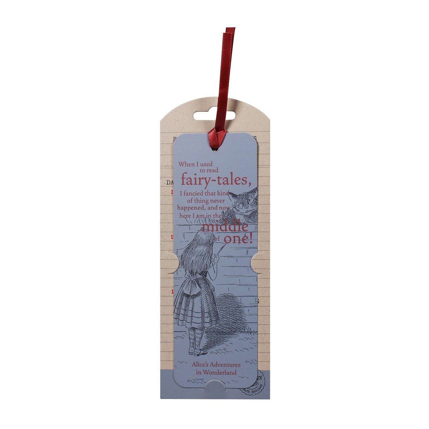 Marque-page papier Alice au pays des merveilles - Alice