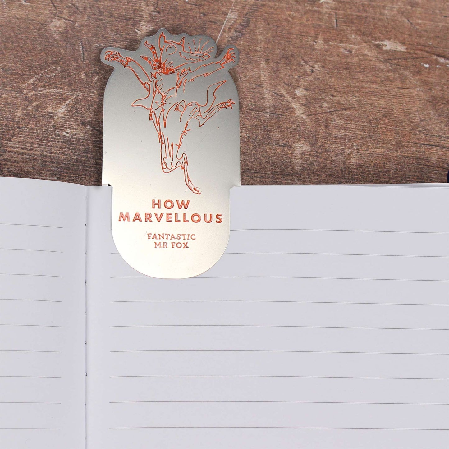 Marque-page en métal Roald Dahl - Fantastic Mr Fox