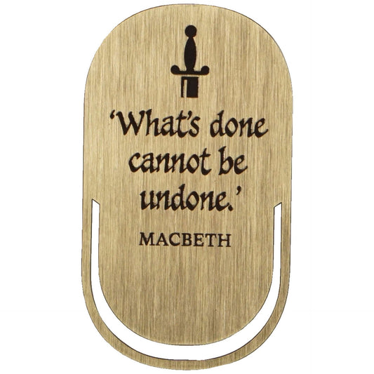 Marque-page en métal Shakespeare - Macbeth