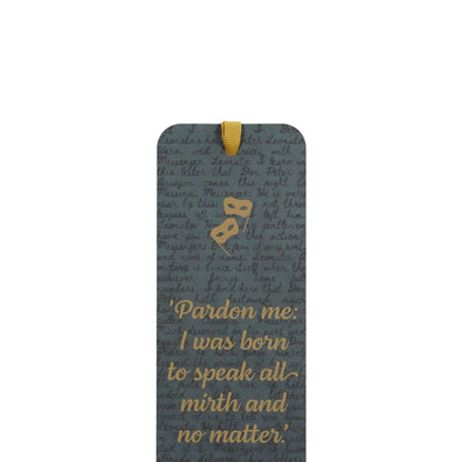 Marque-page papier Shakespeare - Beaucoup de bruit pour rien