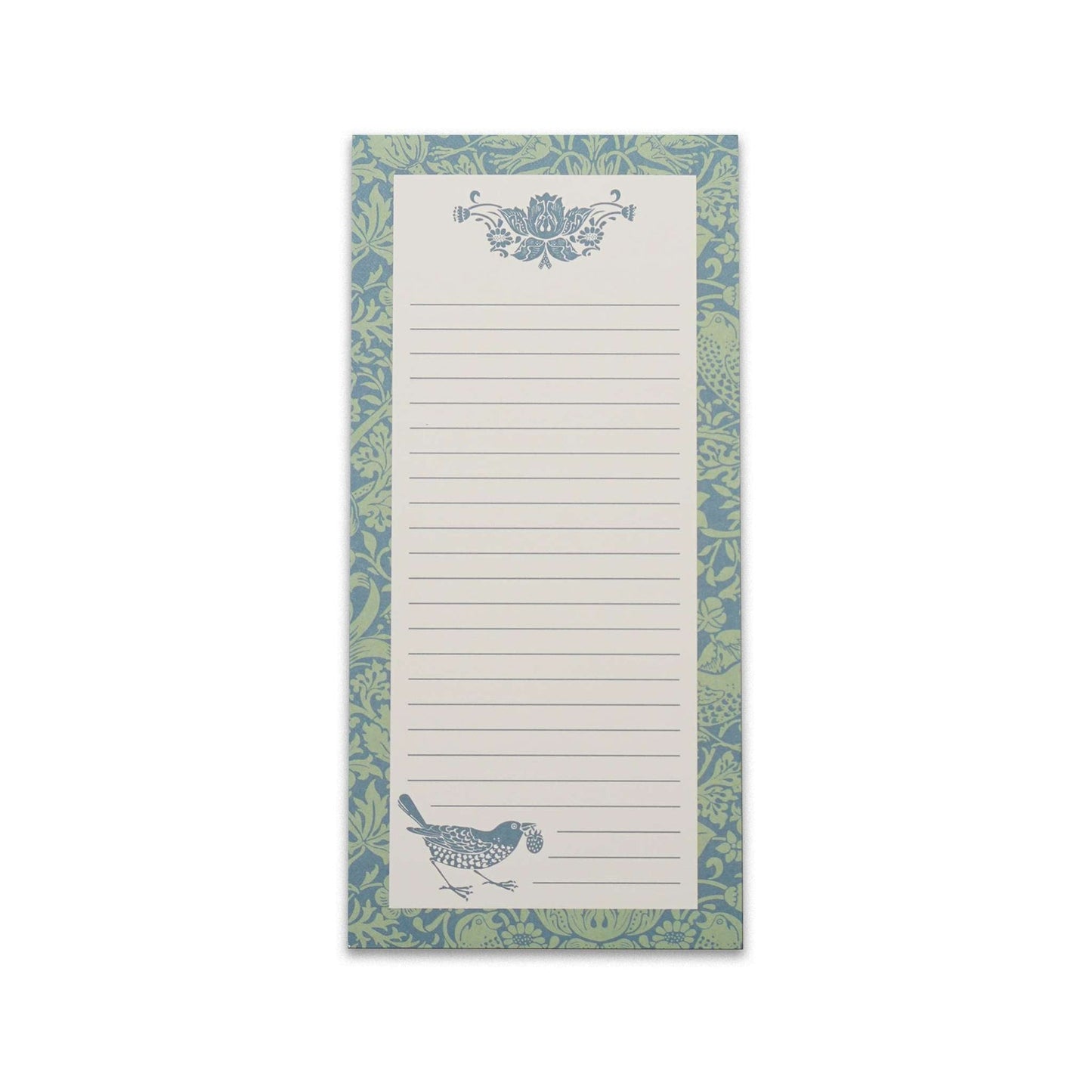 Bloc-notes Strawberry Thief Sage William Morris