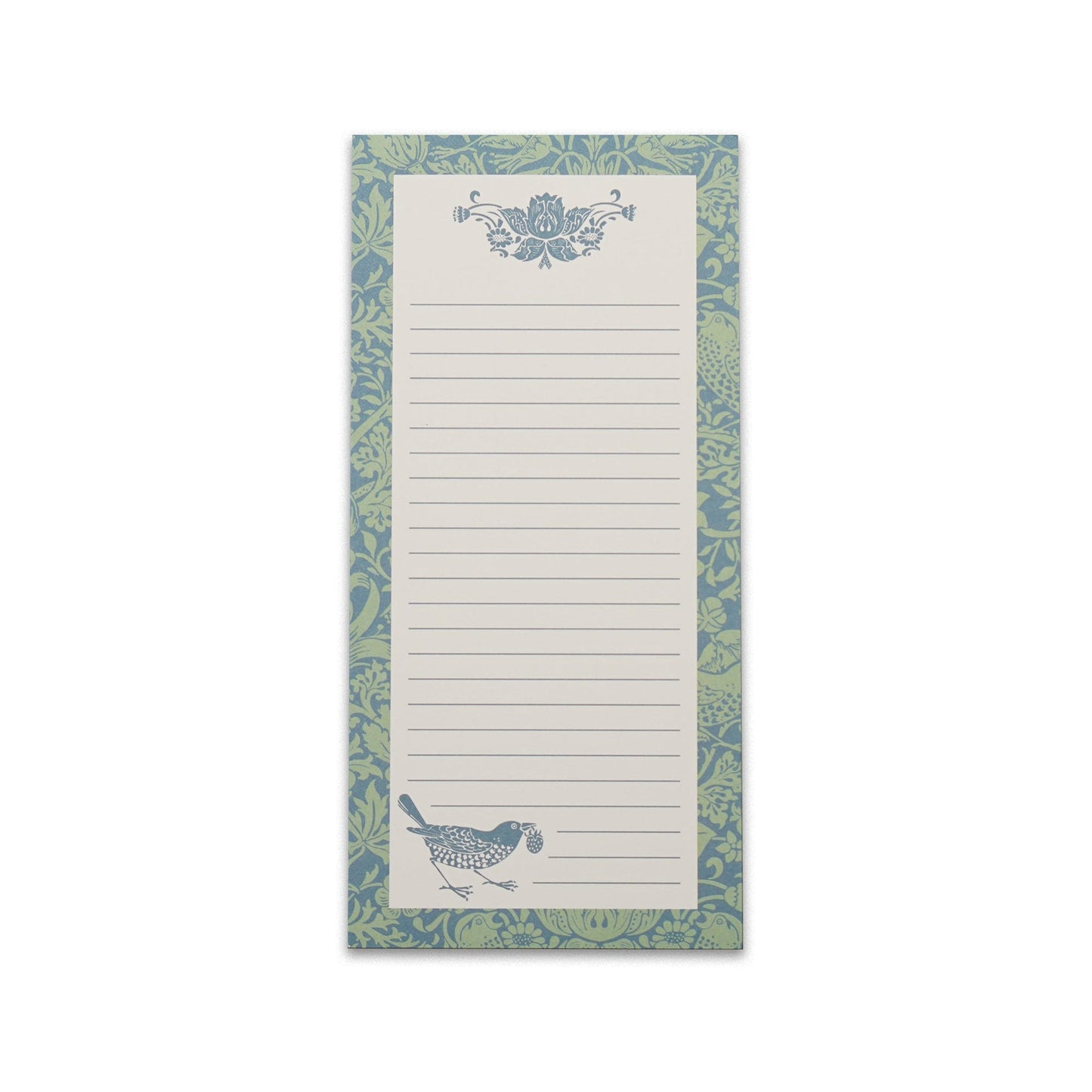 Bloc-notes Strawberry Thief Sage William Morris
