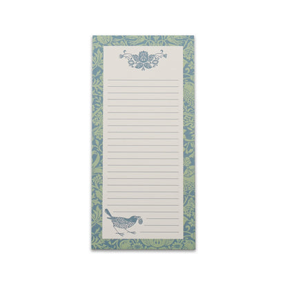 Bloc-notes Strawberry Thief Sage William Morris