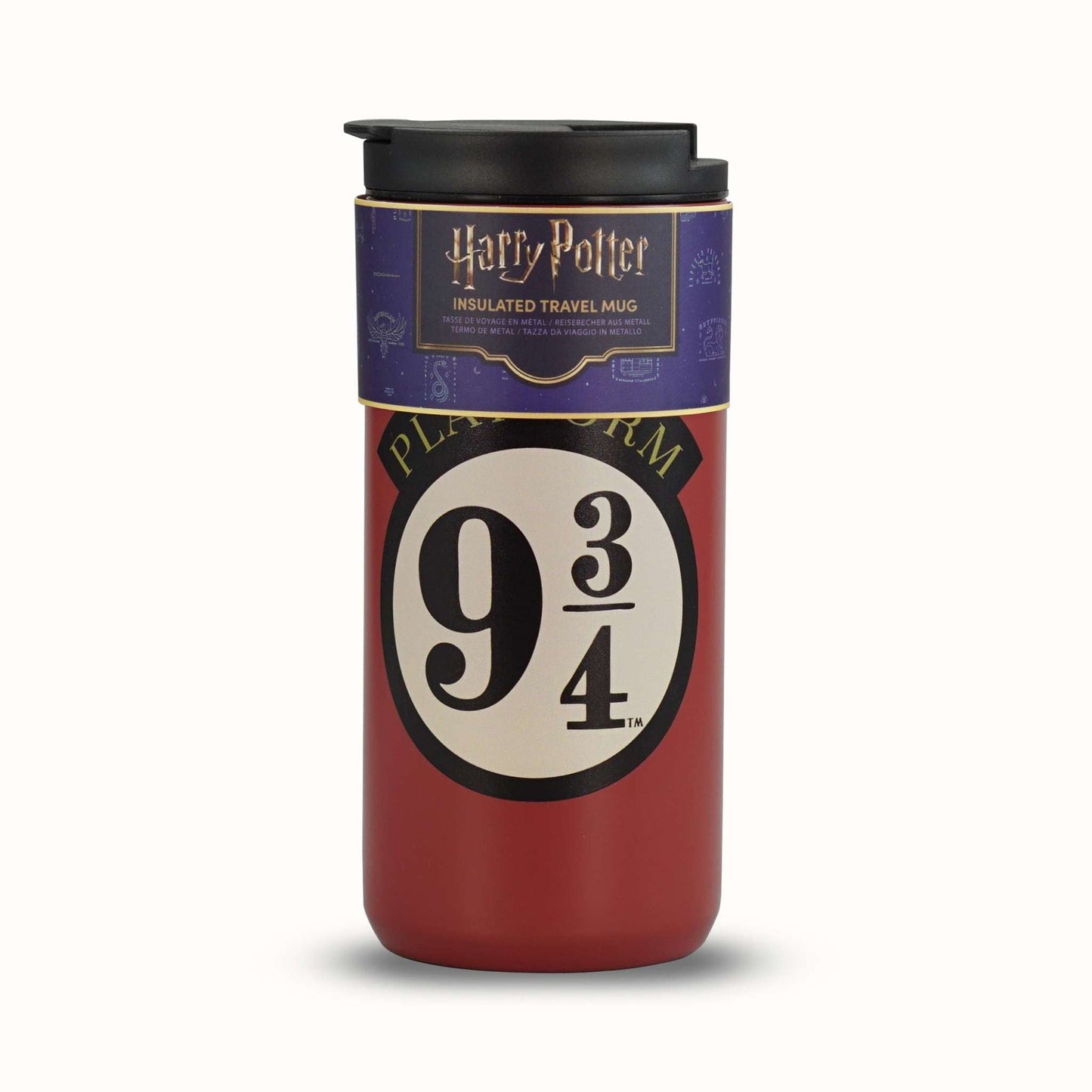 Mug de voyage en métal Harry Potter - Voie 9¾ 350 ml