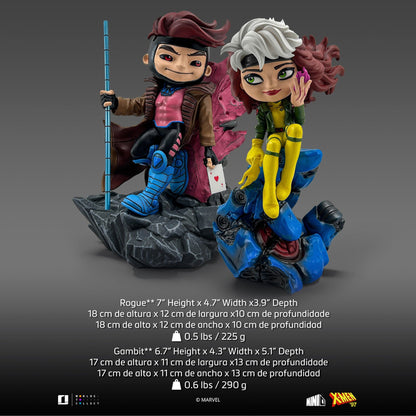 Figurine Gambit & Rogue Valentine's Set - X-Men - Mini Co. - Marvel Comics