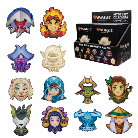 Display de 12 blind boxes Magic: The Gathering - pin’s mystère - packaging principal
