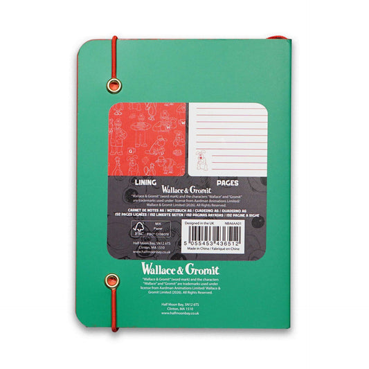 Carnet A6 souple Wallace & Gromit - Wallace Inventing