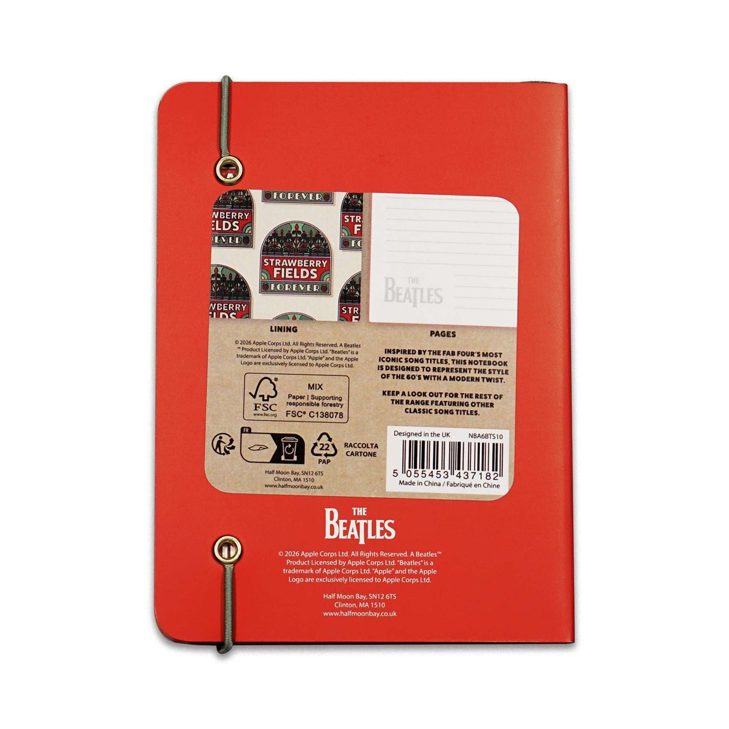 Carnet A6 souple The Beatles - Strawberry Fields