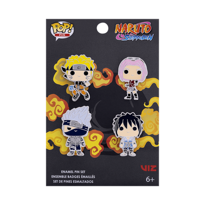 Naruto: Shippuden 4-Pack Pin Set 