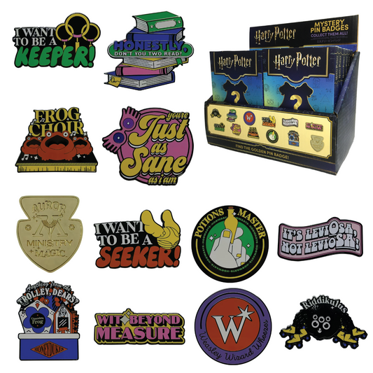 Display de 12 blind boxes Harry Potter - pin’s mystère - packaging principal