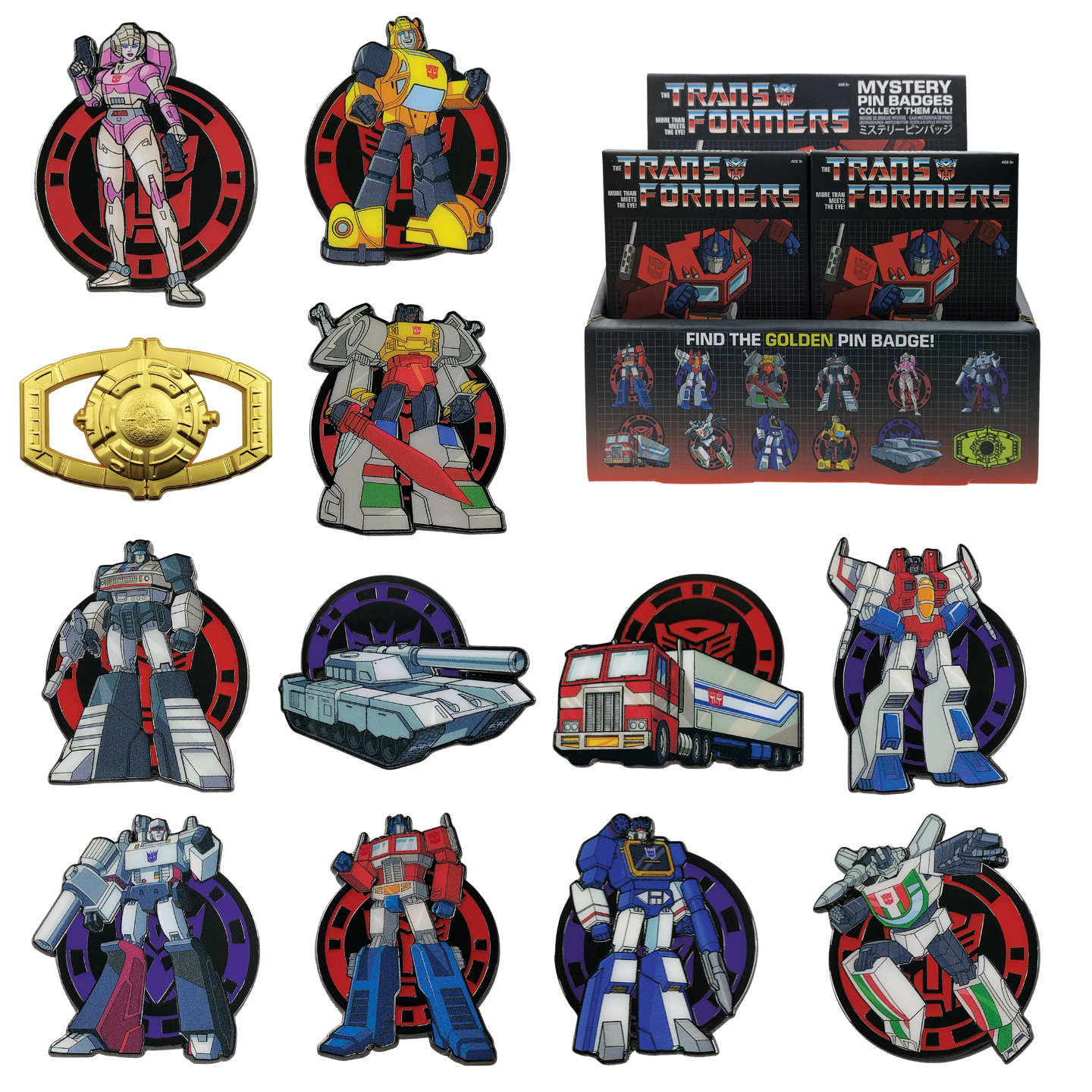 Display de 12 blind boxes Transformers - Mystery